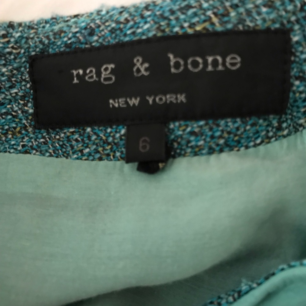 Rag and Bone Tweed and faux leather skirt. Sz 6 - Picture 5 of 5